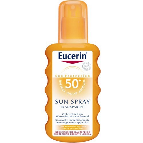 Eucerin Clear Sun Spray SPF 50 Spray abbronzante trasparente 200ml Unisex