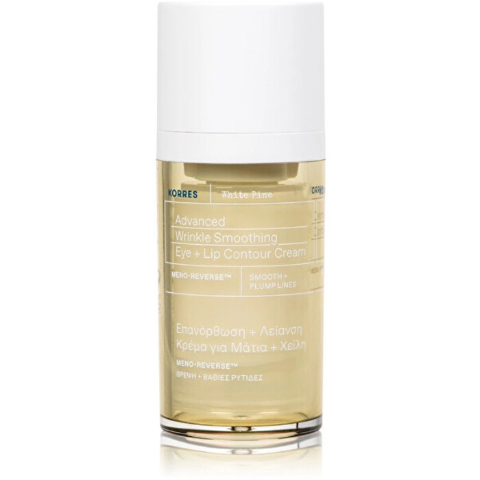 Korres Crema Avanzata Contorno Occhi e Labbra White Pine donna 15ml