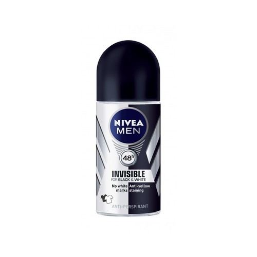 Nivea Invisibile per Power RollOn in bianco e nero uomo 50ml