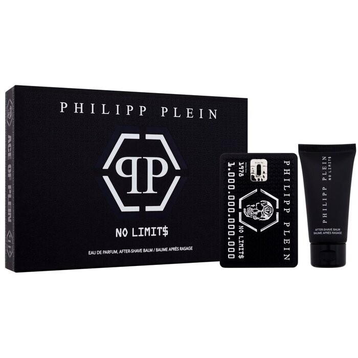 Philipp Plein No Limit Set regalo eau de parfum 50 ml e Balsamo Dopobarba 50 ml uomo 50ml