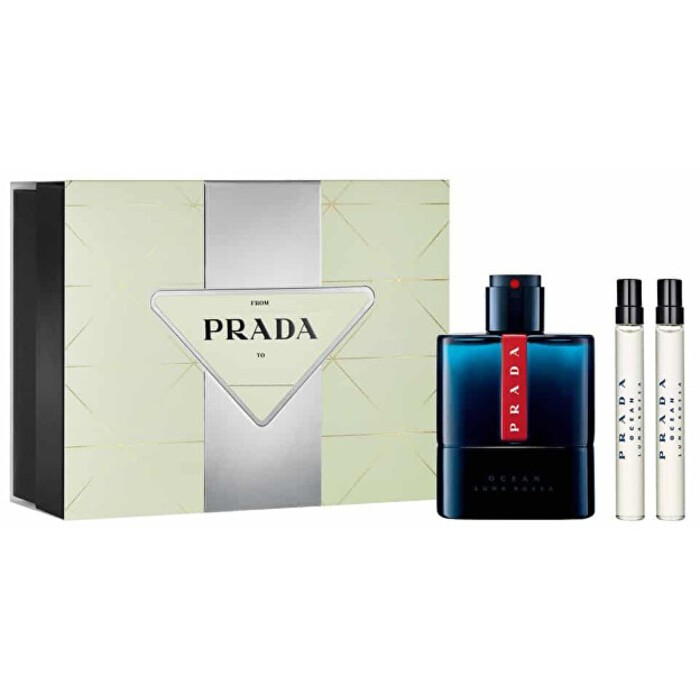 Prada Luna Rossa Ocean Pour Homme Giftset 120ml eau de toilette Spray 100ml-2x eau de toilette Spray 10ml