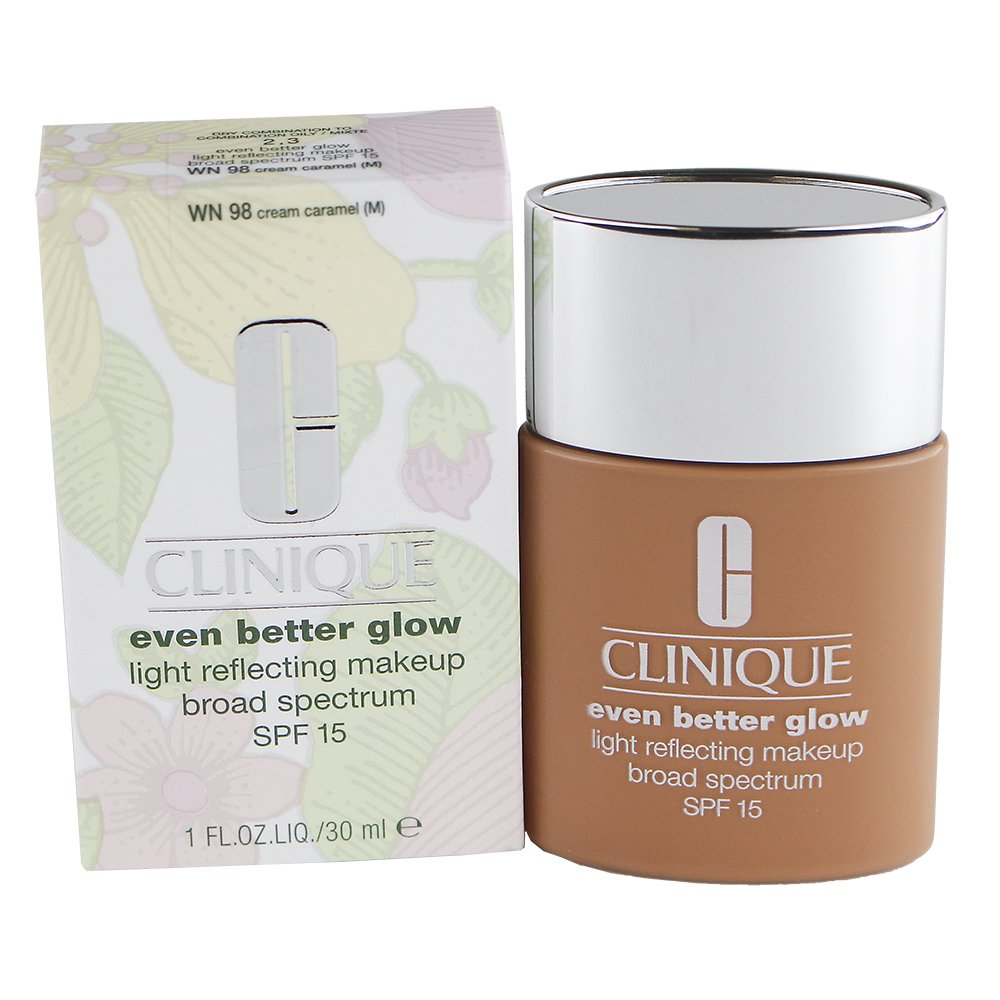 Clinique Even Better Glow Light Reflecting Liquid Foundation WN 98 Cream Caramel SPF 15 30ml donna