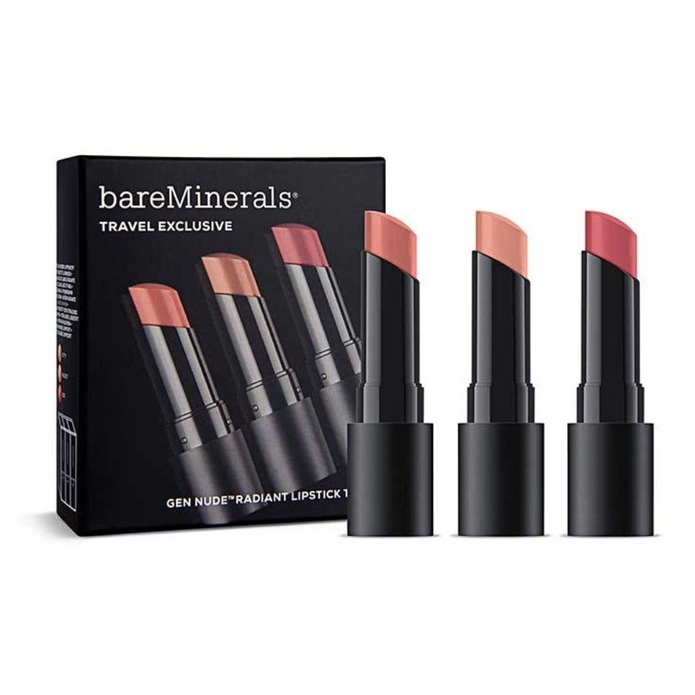 Travel Exclusive Set BareMinerals Gen Nude Radiant Cocoa Cream Lipstick Infatuation 335 g Gen Nude Radiant Cocoa Cream Lipst