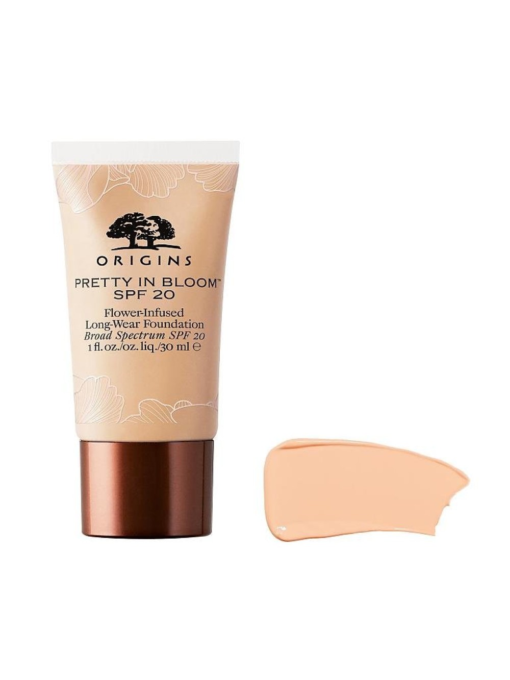 Origins Pretty In Bloom Long Wearing Cream Foundation 540 Medium Deep Golden Warm SPF 20 30ml donna