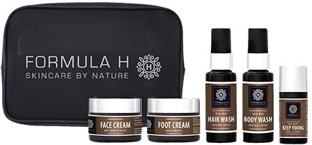 Set Formula H Real Men Natural Hydrating Foot Cream 10ml Real Men Natural Hydrating Hand Cream 10ml Real Men Natural Hair S