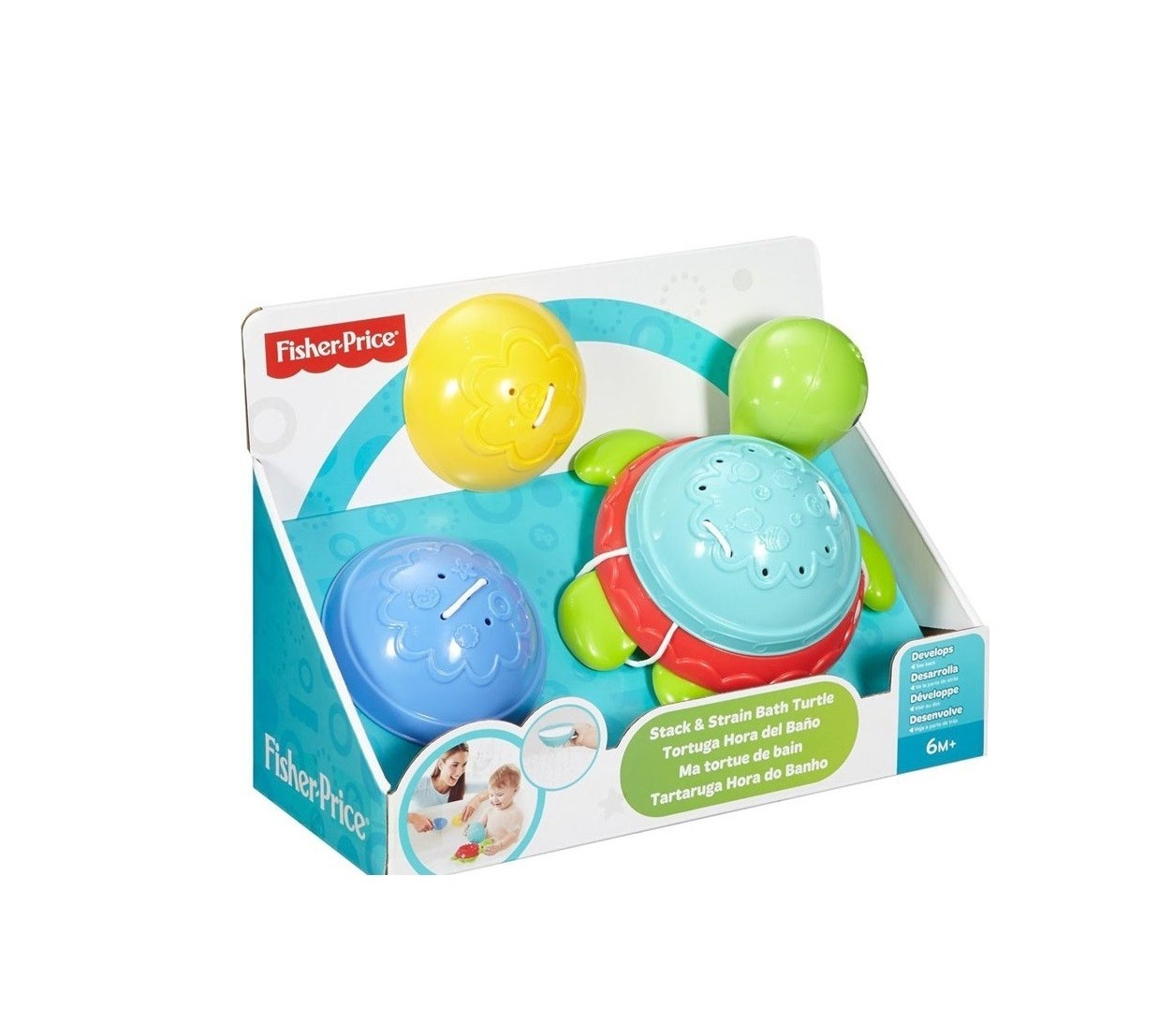 Fisher Price Stack Strain Bath Turtle6 months unisex