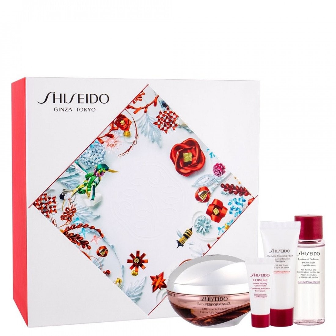 Ginza Tokyo Set Shiseido BioPerformance Liftdynamic Lifting Cream For Face 50ml Benefiance Cleansing Cleansing Foam 15ml