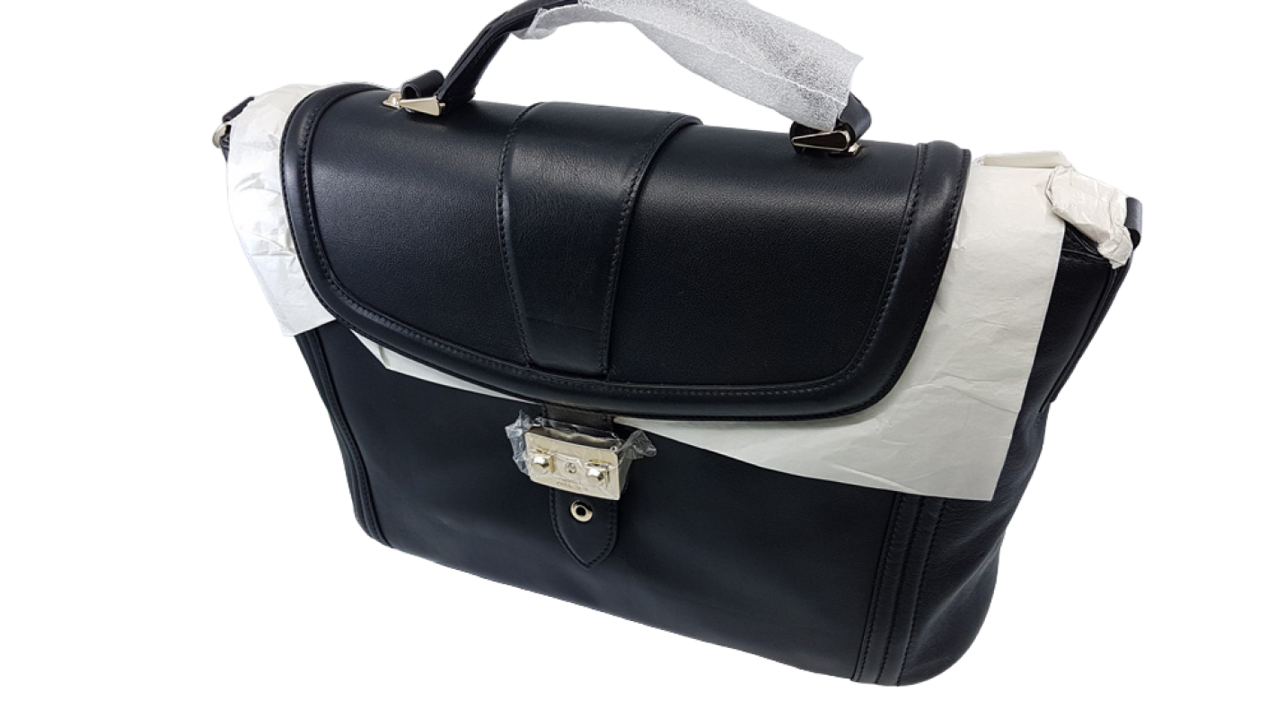 Lancel Lancel Leather Handbag Black donna