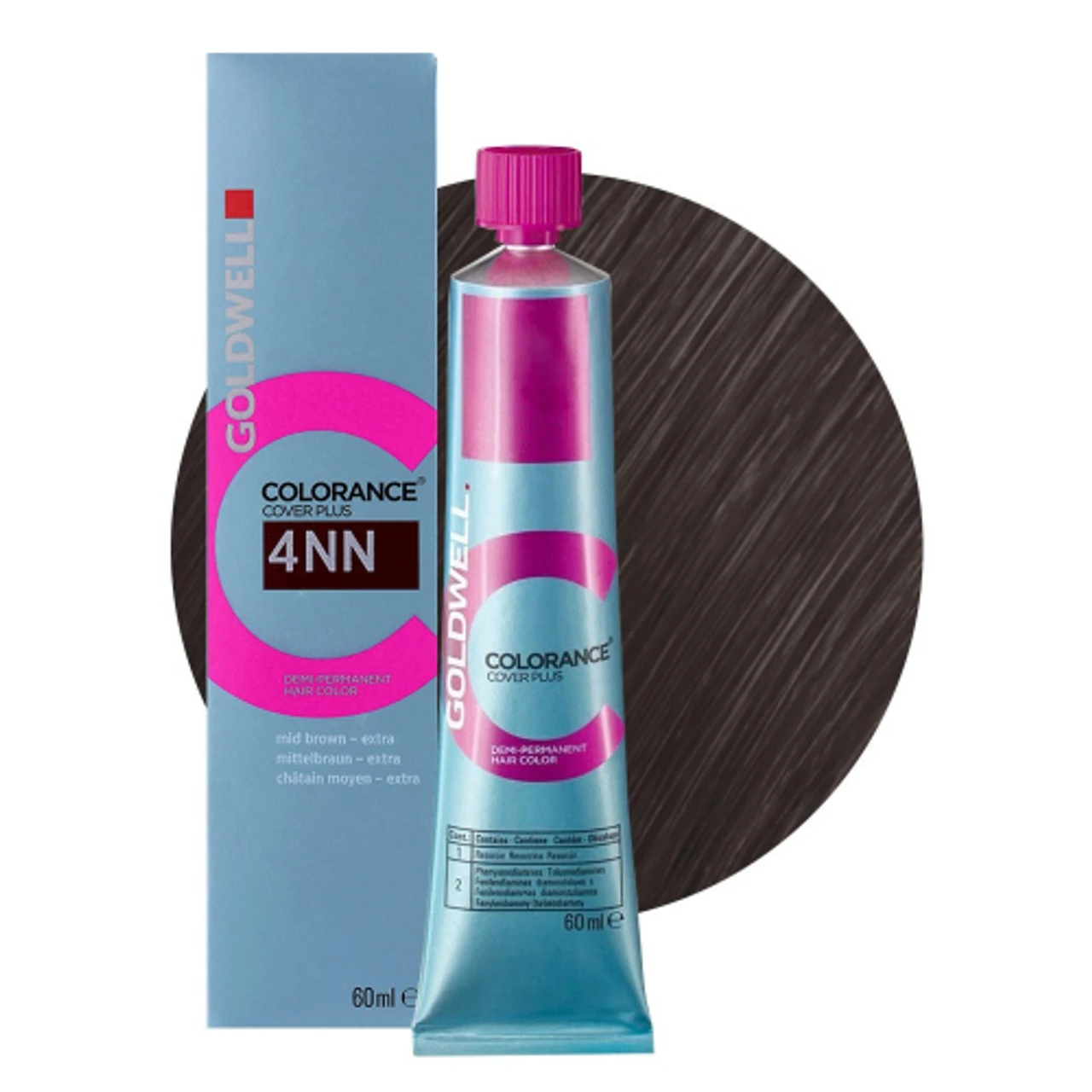 Goldwell Colorance DemiPermanent Hair Dye 4NN Intense Medium Brown 60ml donna