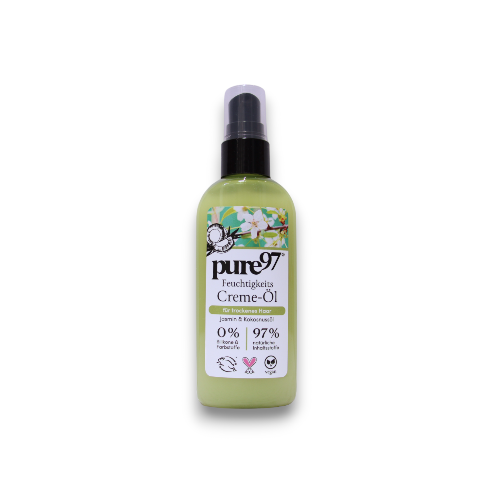 Pure97 Jasmin Kokosnuss Hair Cream Treatment For Heat Protectant 100ml donna