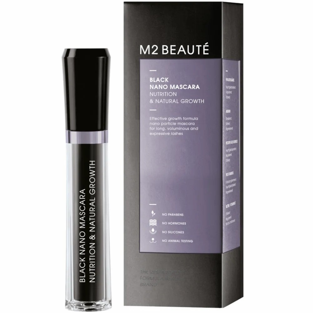 M2 Beaute Nano Nutrition Growth Mascara Black 6ml donna