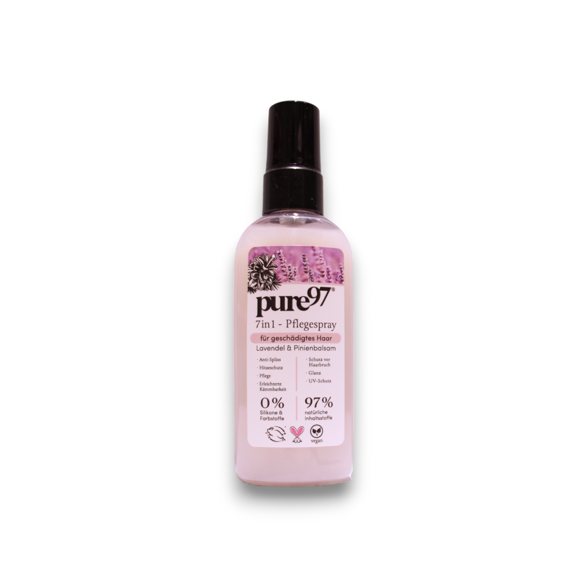 Pure97 Lavendel Pinien Hair LeaveIn Cream Treatment For Hydration 100ml donna