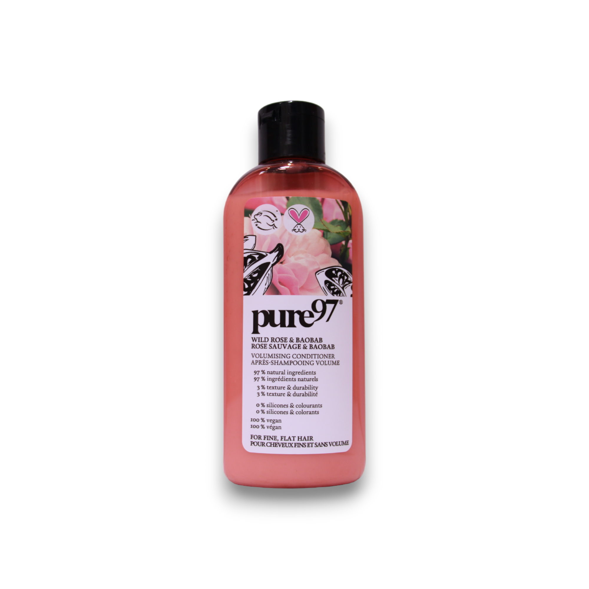 Pure97 Rose Baobab Hair Shampoo For Volume 200ml donna