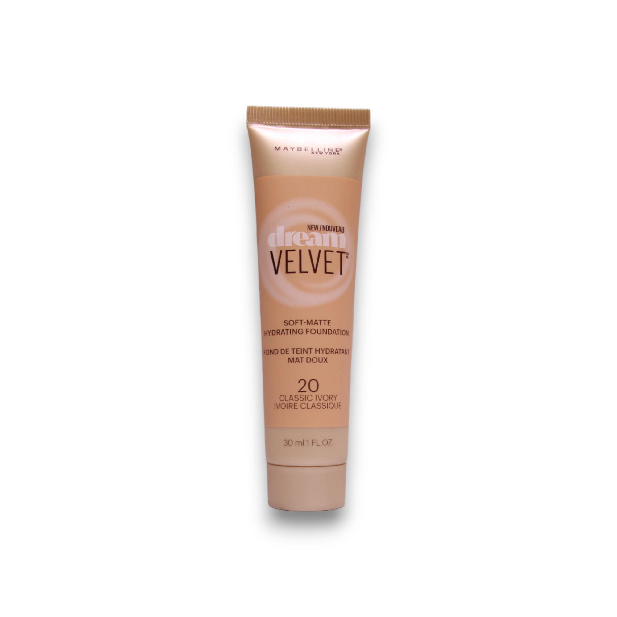 Maybelline Dream Velvet Soft Matte Cream Foundation 20 Classic Ivory 30ml donna