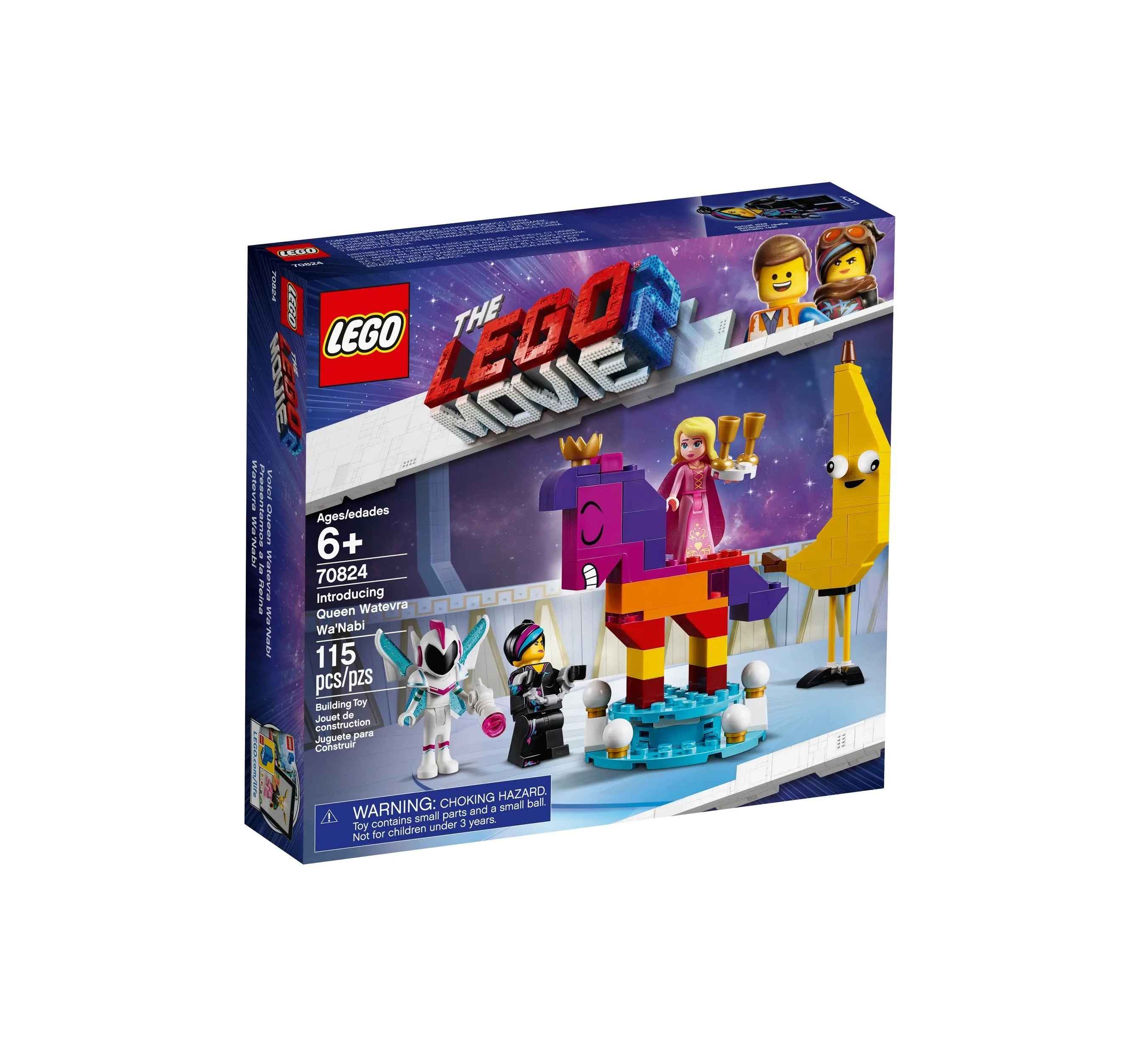 Lego The Lego Movie 2 Introducing Queen Watevra WaNabi Construction Set 70824 For Girls 6 years 115 pcs