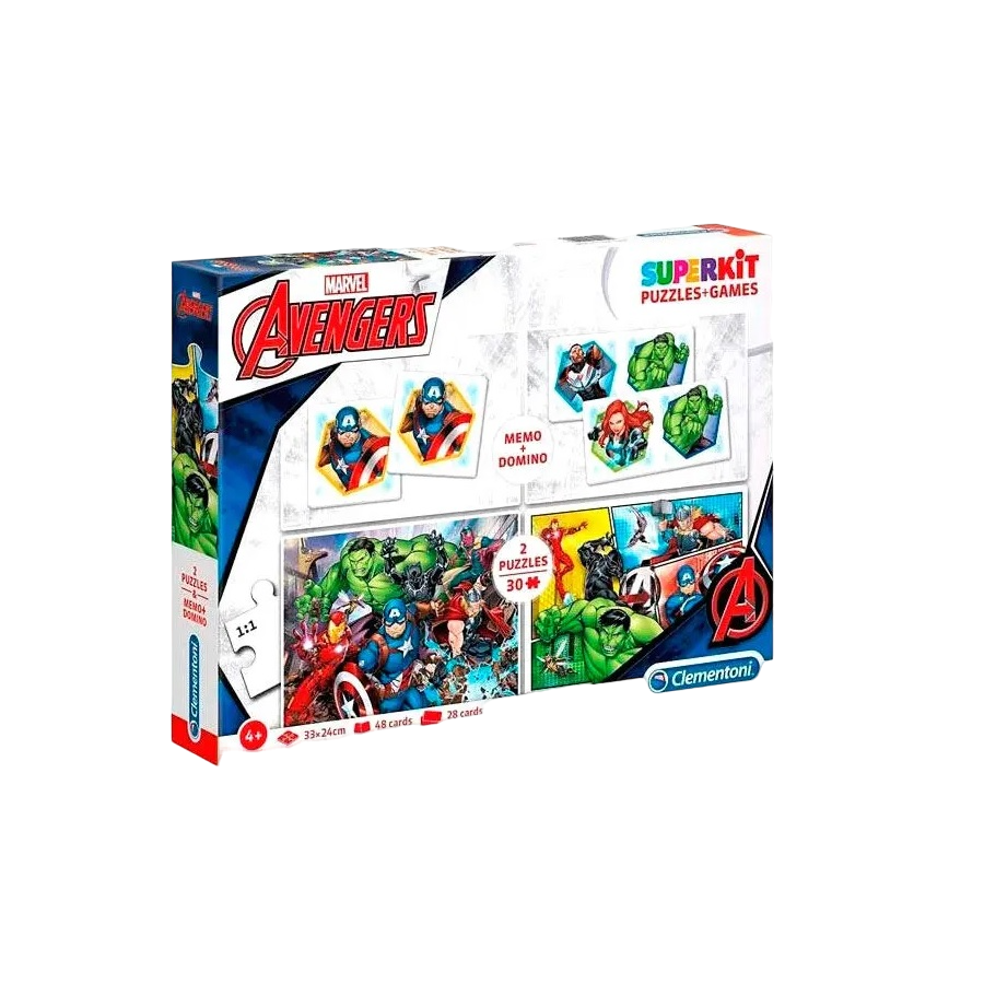 Clementoni SuperKit Marvel Avengers Puzzle 2 x 30 48 28 pcs For Boys 4 years uomo