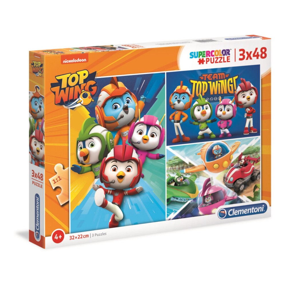 Clementoni Top Wings Puzzle 3x48 pcs For Boys 4 years uomo