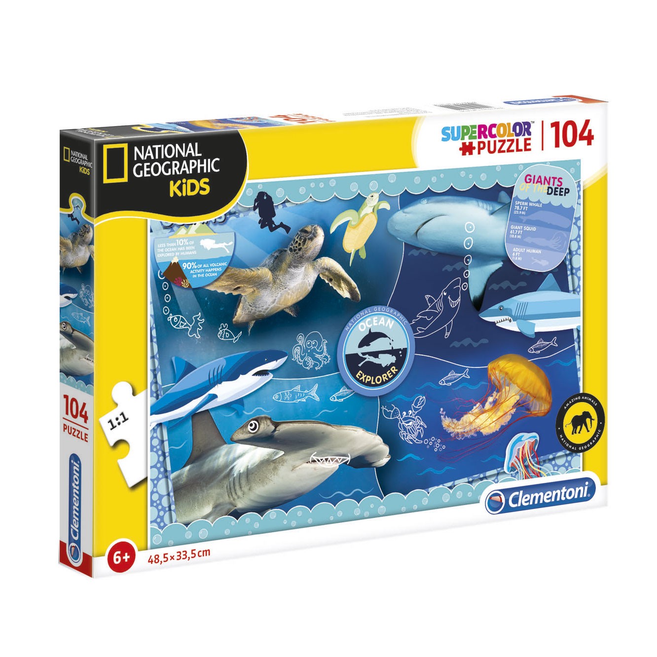 Clementoni National Geographic Kids Ocean Explorer Puzzle 1046 years unisex