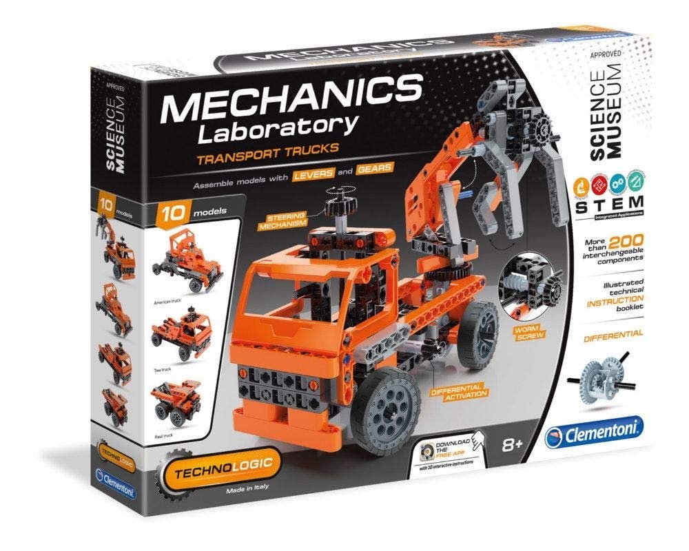 Clementoni Mechanics Laboratory Transport Trucks Construction Set For Boys 8 years