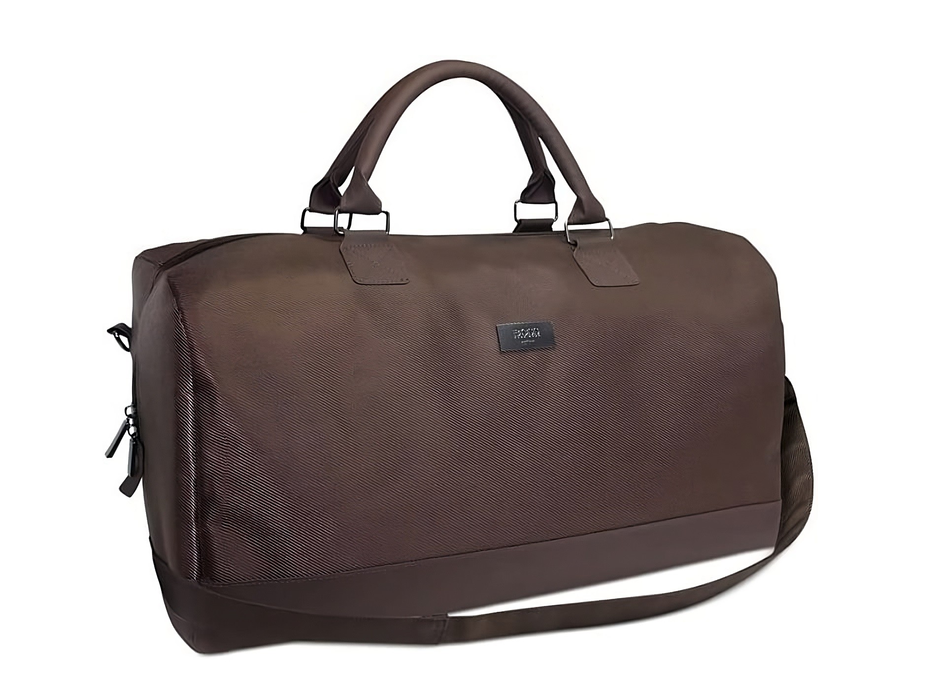 Hugo Boss Duffle Synthetic Leather Handbag Weekend Bag Dark Brown 50 x 18 x 31 cm