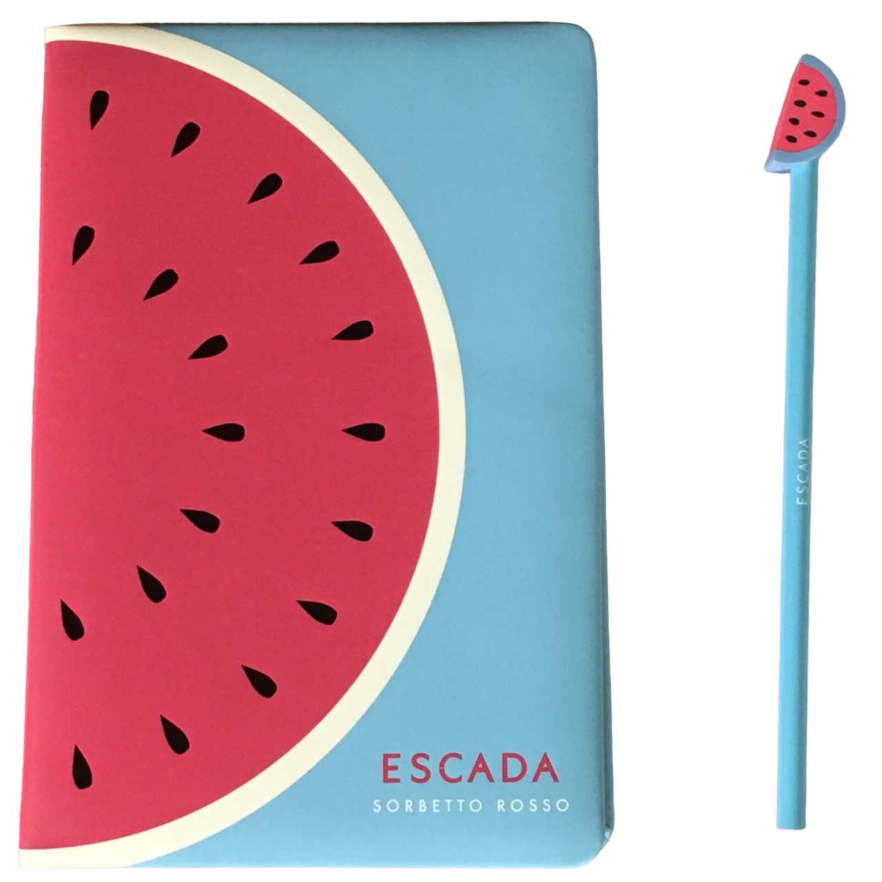 Escada Summer Limited Edition Sorbetto Rosso GWP Notebook Blue unisex