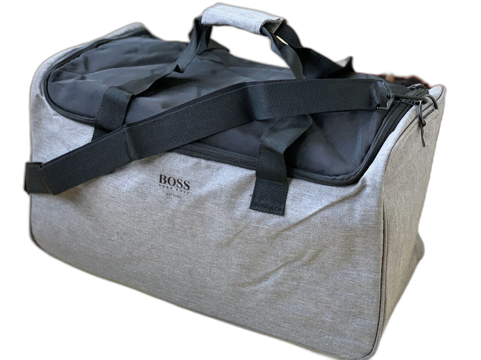 Hugo Boss Hugo Boss Polyester Bag Gym Grey uomo