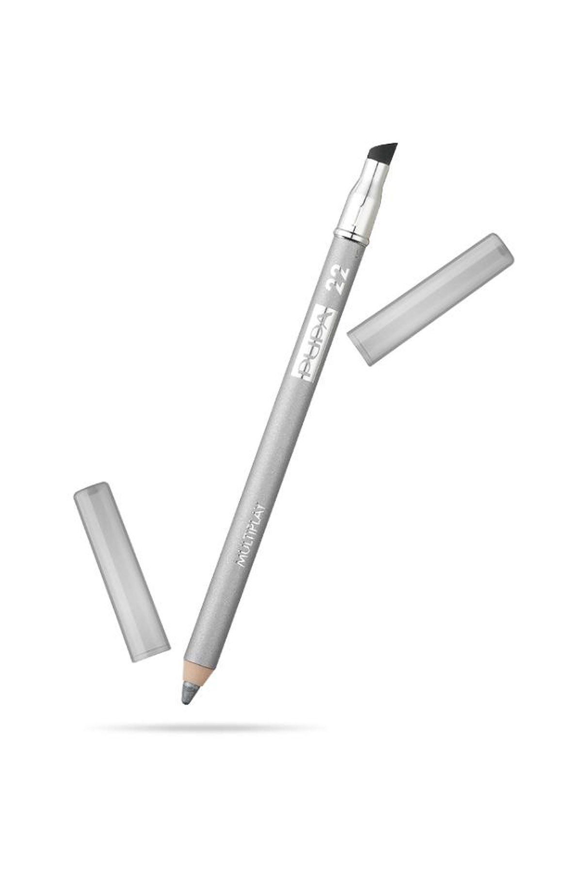 Pupa Multiplay DoubleEnded Eyeshadow Kajal Eyeliner 2In1 22 Pure Silver 12 g donna