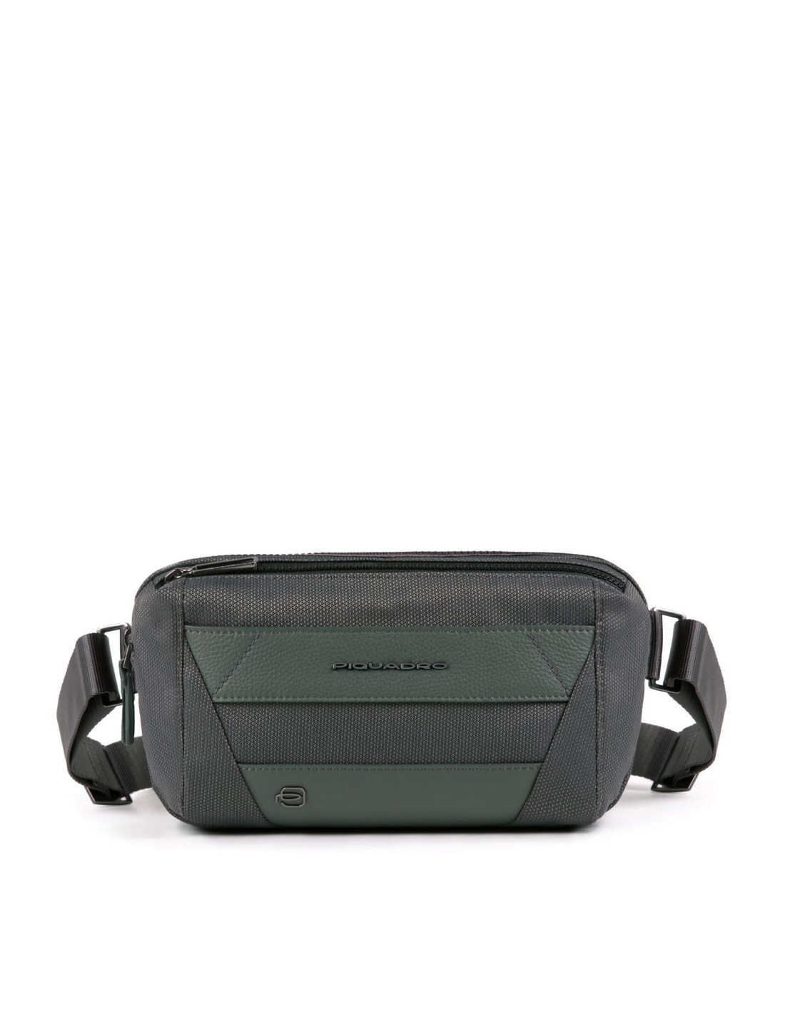 Piquadro Trakai Leather Fanny Pack Grey 27 x 145 x 75 cm uomo