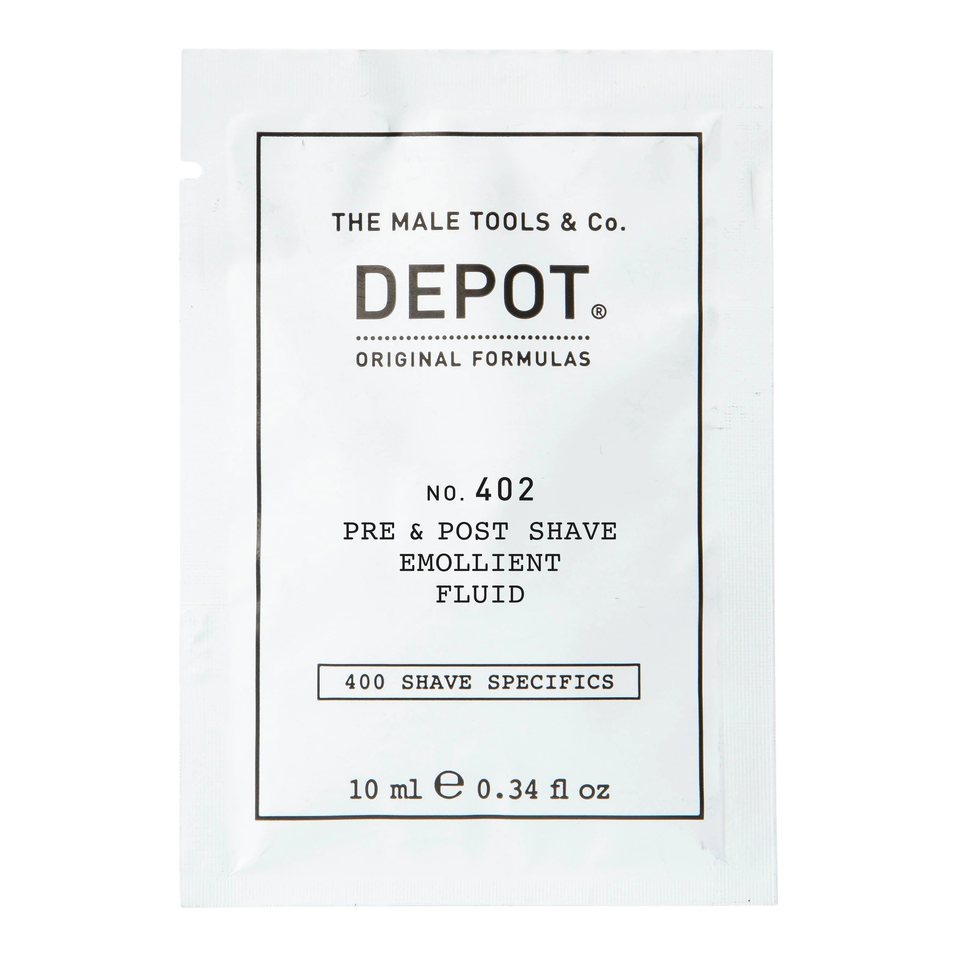 Depot 400 Shave Specifics No 402 Essential Oils Soothing Pre Post Shaving Fluid 10ml donna