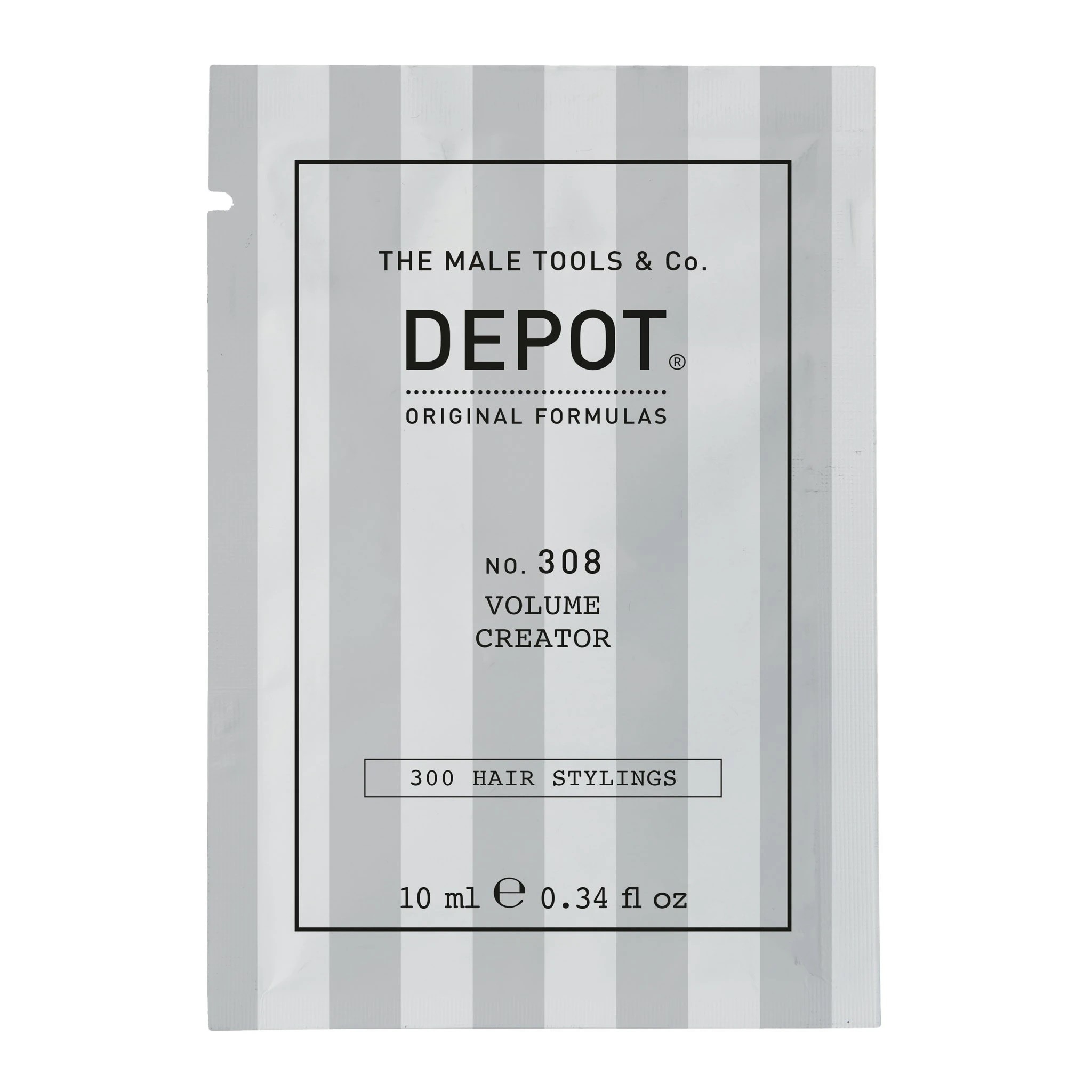 Depot 300 Hair Stylings No 308 UV Filter Hair Styling Gel For Volume Medium Hold 10ml donna
