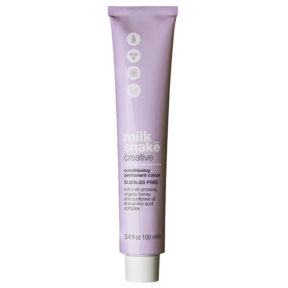 Milk Shake Creative SLSSLESFree Permanent Hair Dye 5875BV Iridescent Chestnut Light Brown 100ml donna