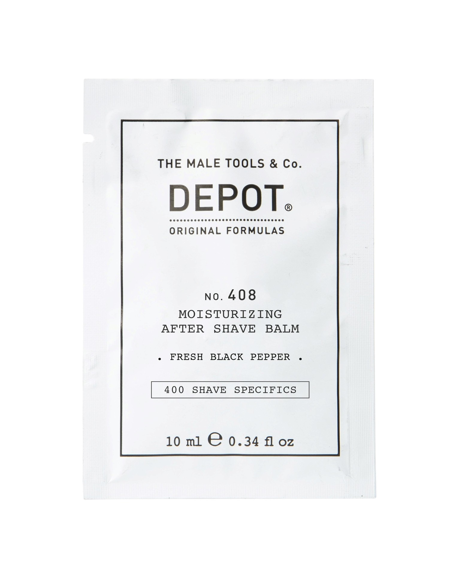 Depot 400 Shave Specifics No 408 Fresh Black Pepper Moisturizing AfterShave Balm 10ml donna