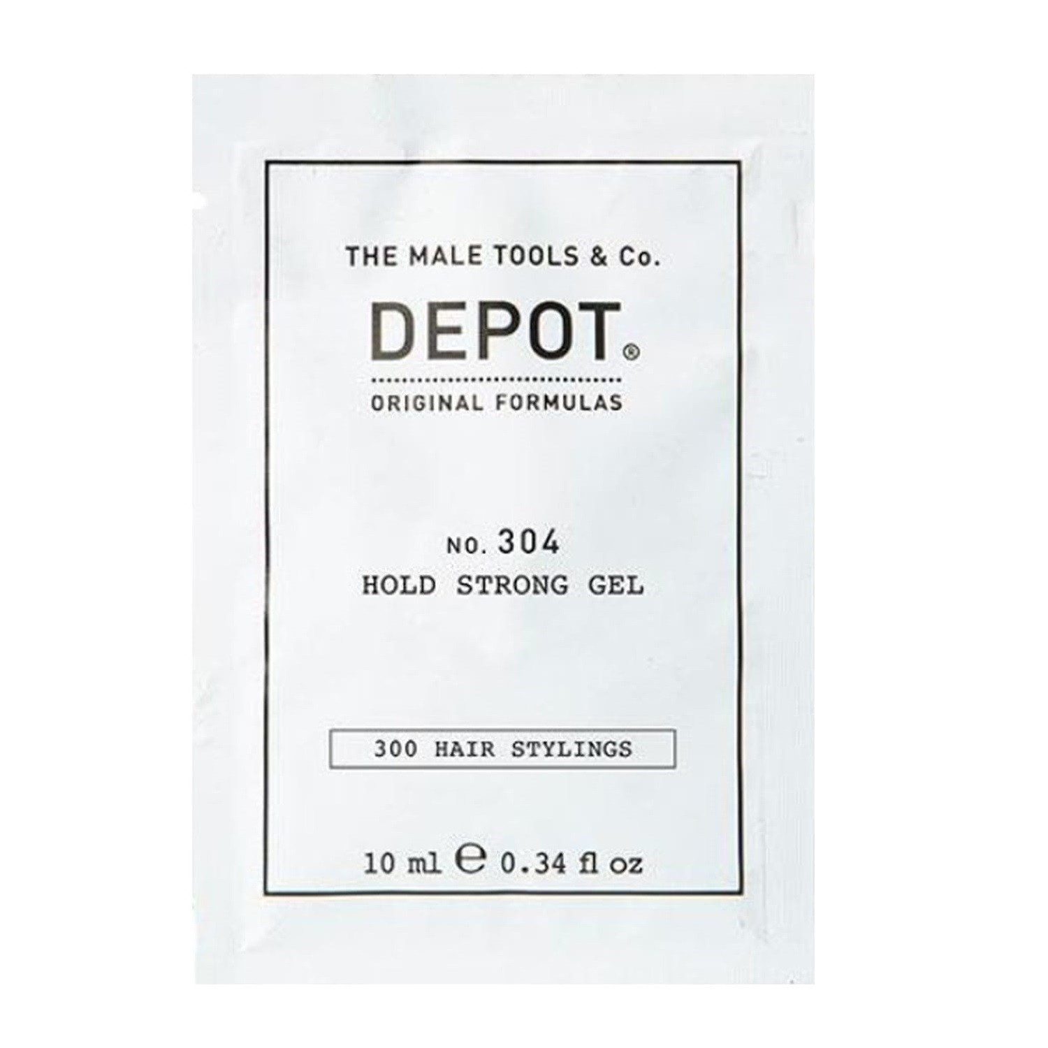 Depot 300 Hair Stylings No 304 Botanical Hair Styling Gel For Styling Strong Hold 10ml donna