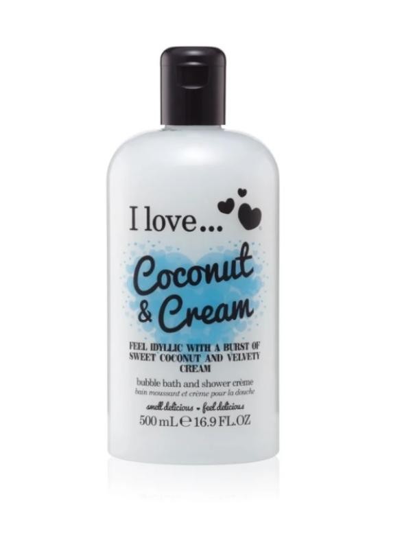 I LOVE Bath Shower Creme doccia e crema da bagno Coconut Cream 500ml