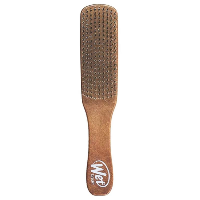 Wet Brush Men Detangler Hair Brush Brown Leather Detangle donna