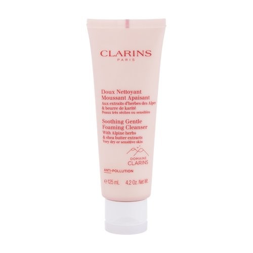Clarins Detergente schiumogeno lenitivo Crema detergente schiumosa per pelli secche e sensibili 125ml Donna