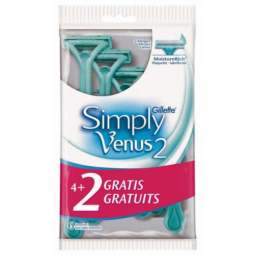 Gillette Simply Venus 2 6 Pz Donna