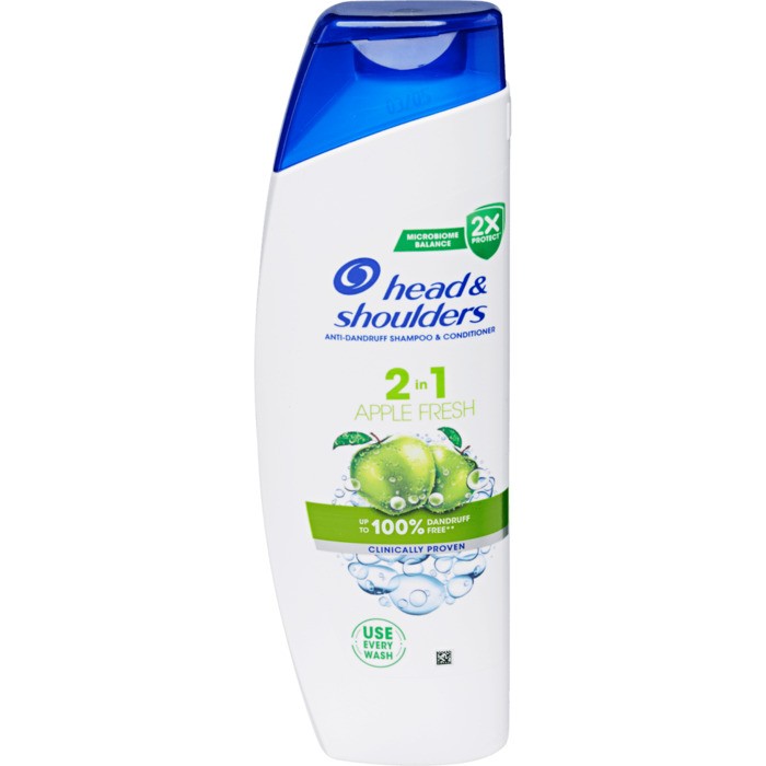 Head Shoulders Apple Fresh 2in1 Shampoo Conditioner Shampoo e balsamo 2in1 contro la forfora donna 330ml