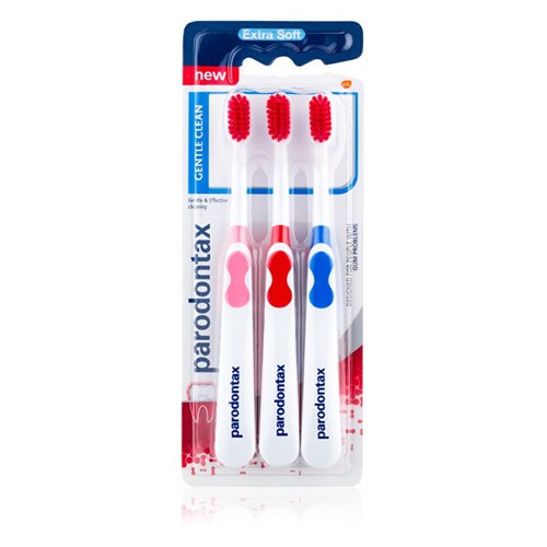 Parodontax Extra Fine Gentle Clean Extra Soft toothbrush 3pcs unisex