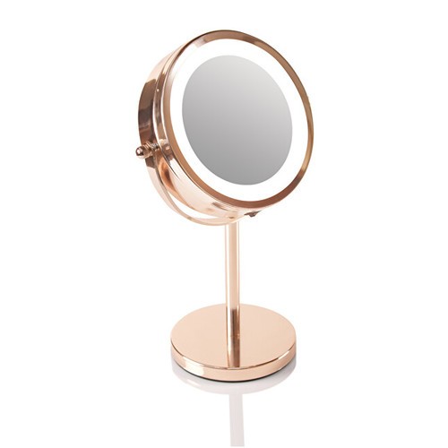 RioBeauty Rose Gold Mirror Oboustrann kosmetick zrctko donna