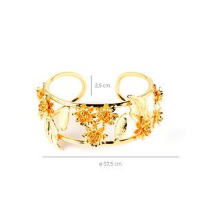 Shabama LUXOR bracelet shiny gold 1 unit unisex
