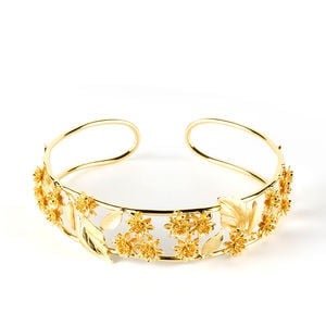 Shabama LUXOR choker shiny gold 1 unit unisex