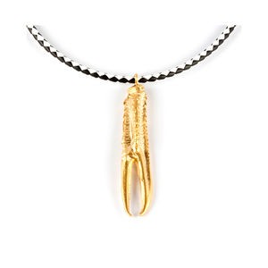 Shabama TUENT LUXE BLACK and WHITE necklace shiny gold 1 unit unisex