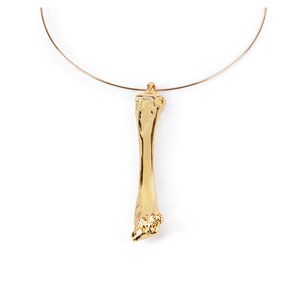 Shabama BEEN rigid necklace shiny gold 1 unit unisex