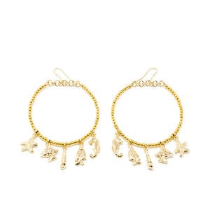 Shabama FORMENTOR earrings shiny gold 1 unit unisex