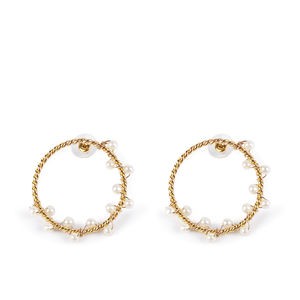 Shabama SHIMA earrings bright gold 1 unit unisex