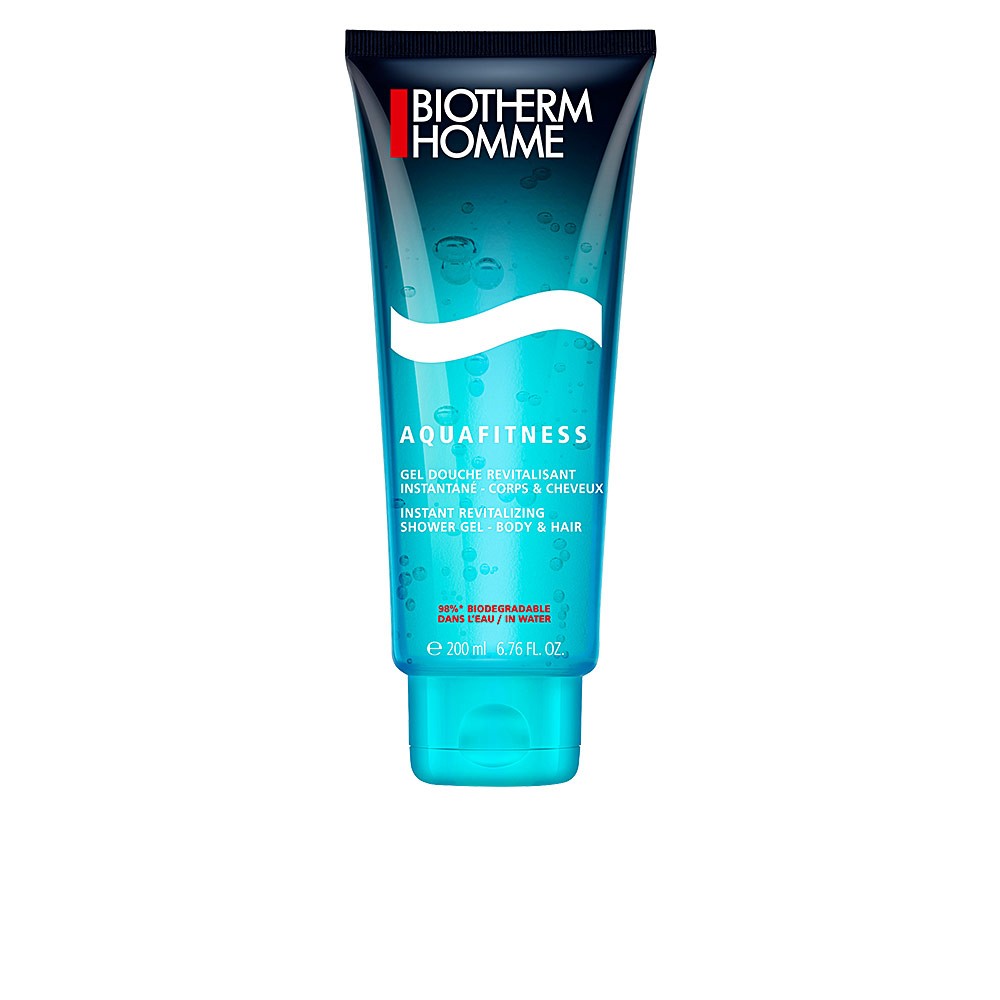 Biotherm Homme Aquafitness Shower Gel uomo 200ml Revitalizing Shower Gel Body And Hair