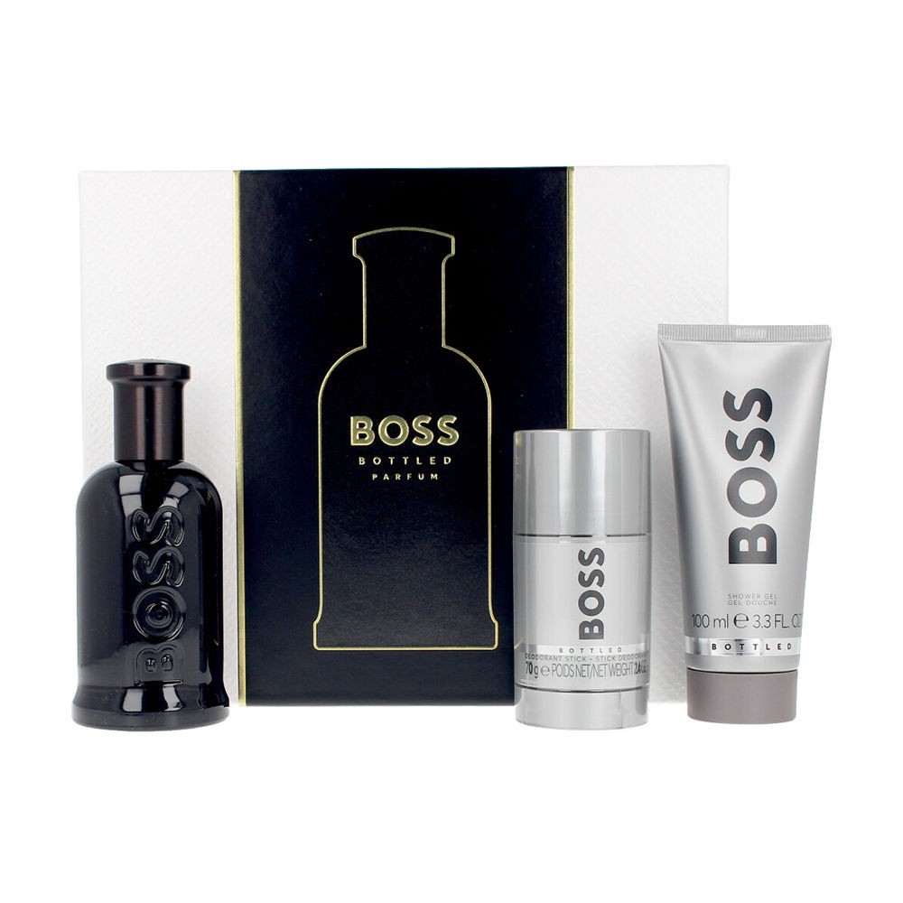 Hugo Boss Boss Bottled Parfum Set regalo profumo 100 ml deo stick 75 ml e gel doccia 100 ml uomo 100ml
