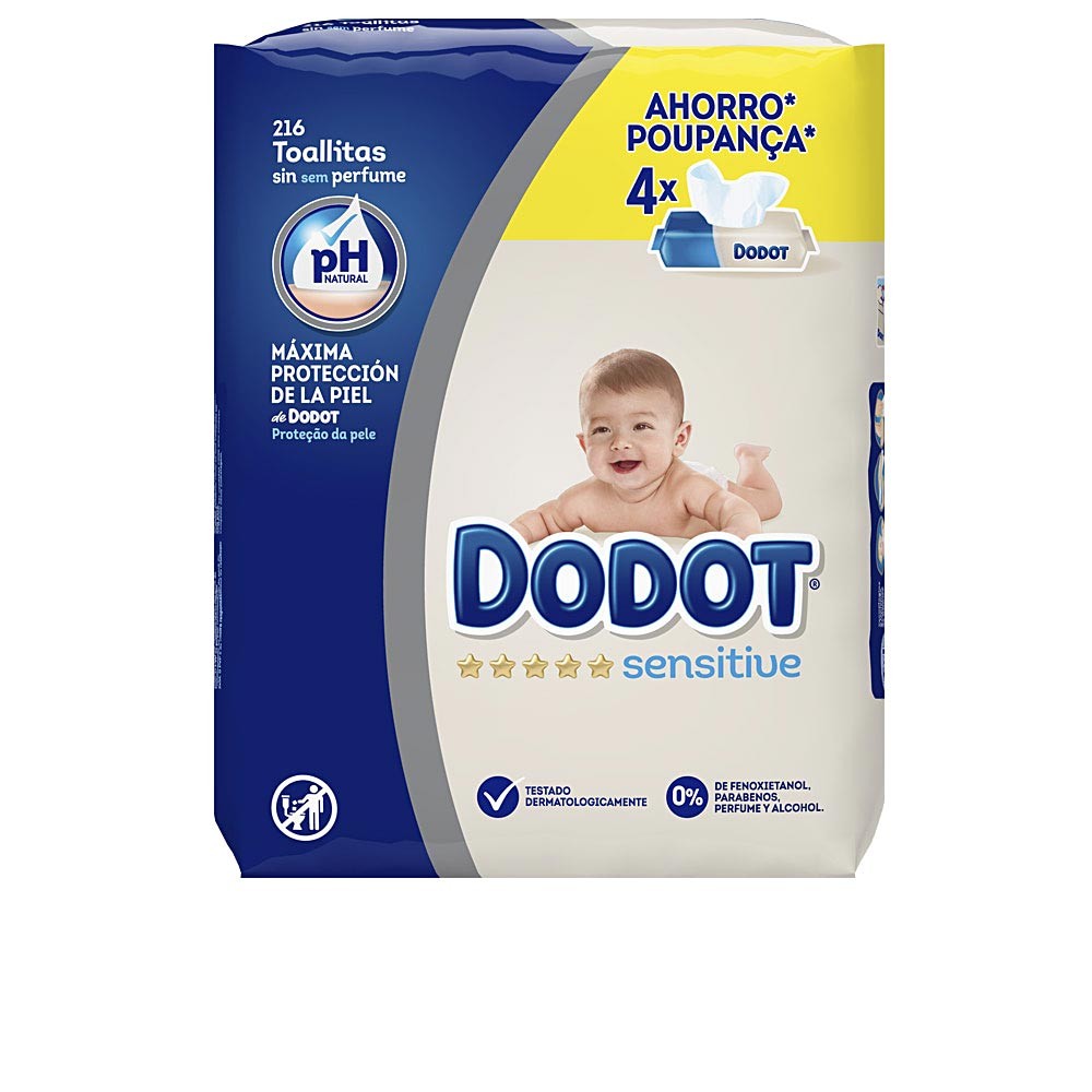 Dodot DODOT SENSITIVE PH natural toallitas hmedas 216 u unisex 216u