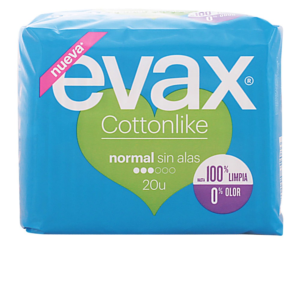 Evax Cottonlike Normal Sanitary Towels 20 Units Unisex